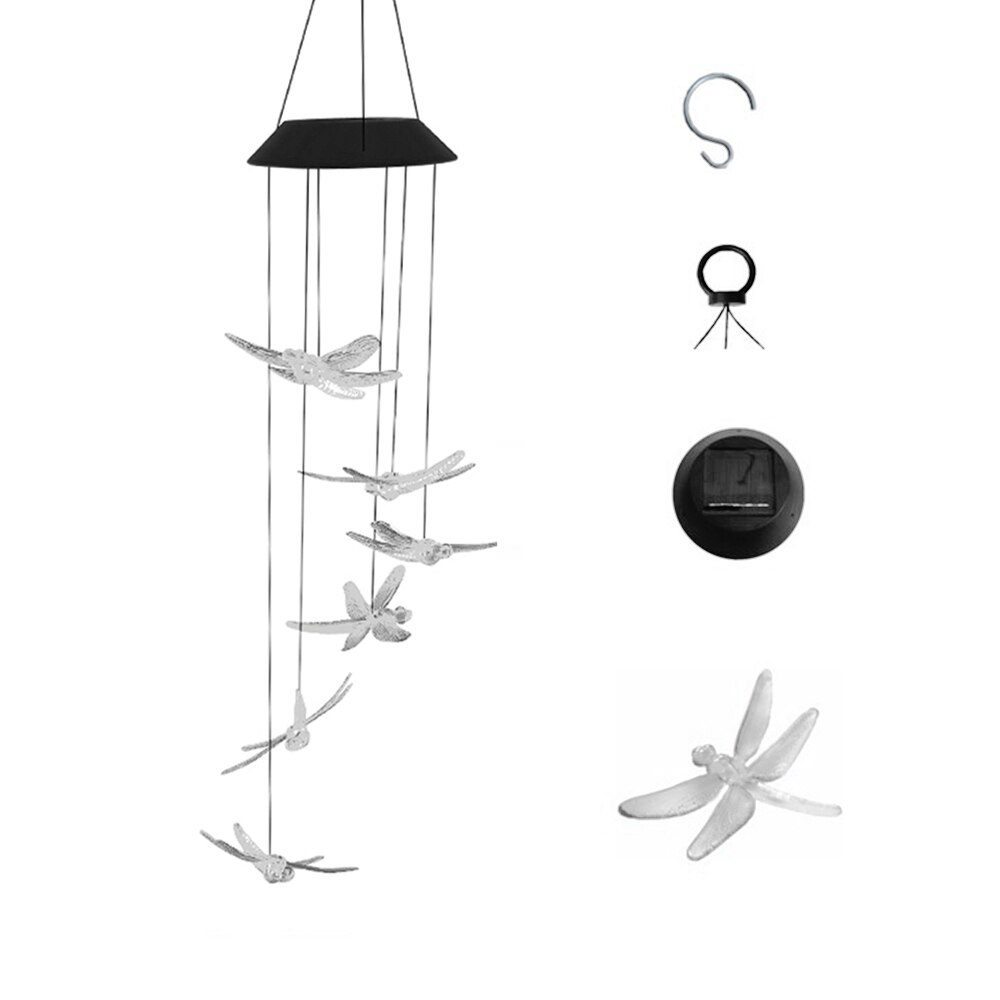 Solar Tuinverlichting LED Verlichting Opknoping Tuin Tuin Decoratie Verlichting Elektrische Windgong LED Verlichting Home Decoratie Gereedschappen: 04