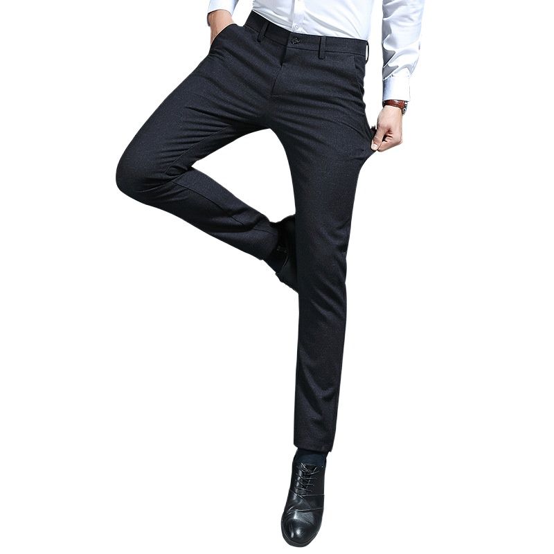 Mode Herfst En Winter Broek Mannen Business Leisure Suit Broek Stretch Slanke Rechte Professionele Formele Broek