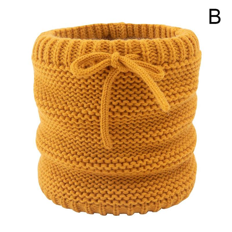 Winter Bib Warm Scarf For Knitted Solid Color Cotton Women Scarf Neck Scarves Comfortable Soft High Knitting Qualit O0Y2: B