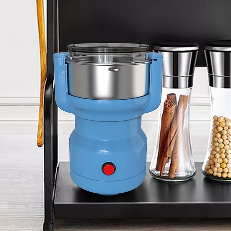 Molinillo Eléctrico de granos de café de acero inoxidable, molinillo de granos, especias, cereales, herramientas de cocina, enchufe europeo