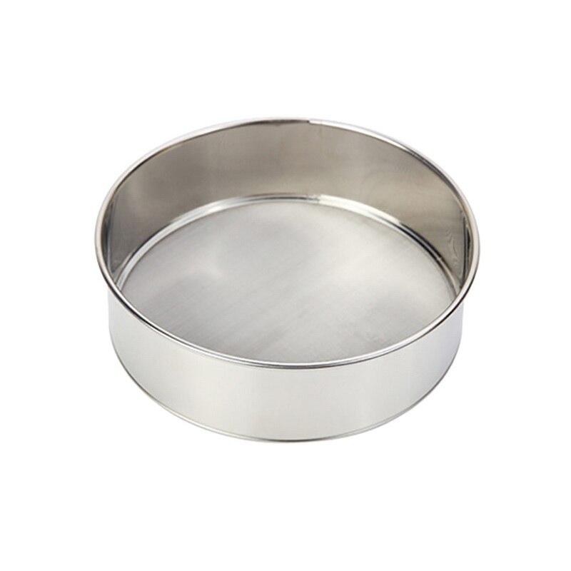 0.28mm Stainless Steel Mesh Flour Sifter 15cm Dia Pastry Icing Sugar Shaker Sieve Cup Baking Tool Kitchen Accessories: G155713A