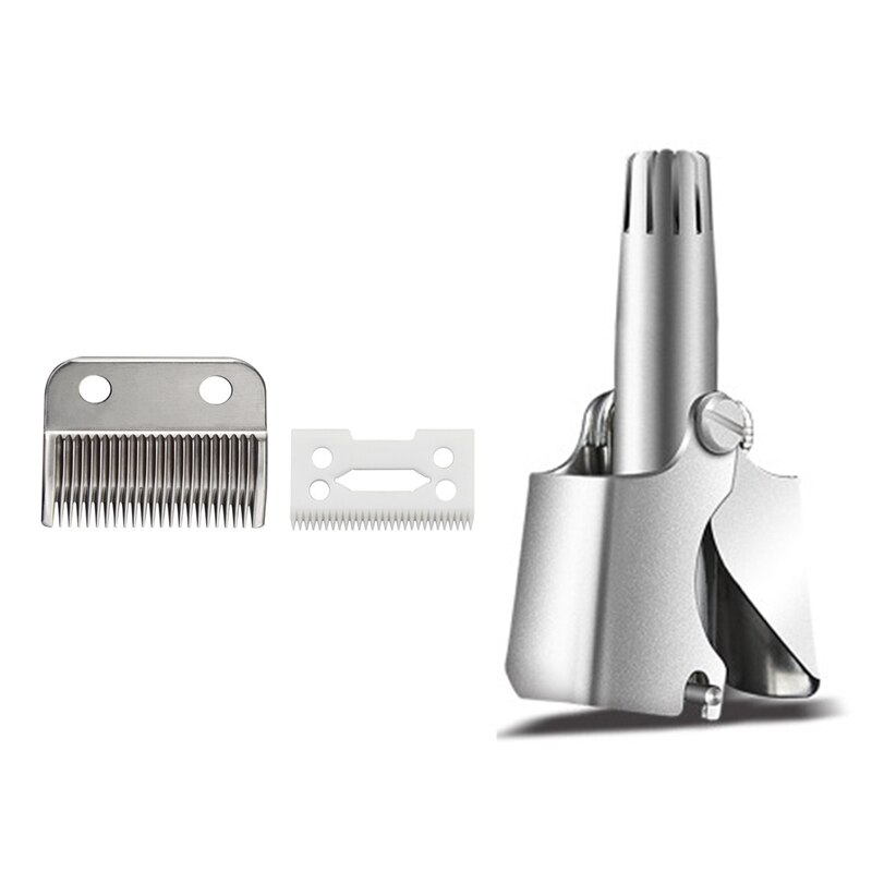 1 Set Ear Nose Trimmer Razor Safety Care & 1 Set for Wahl Magic Clip Cord Cordless Replacement Blade + Cutter Blade: Default Title