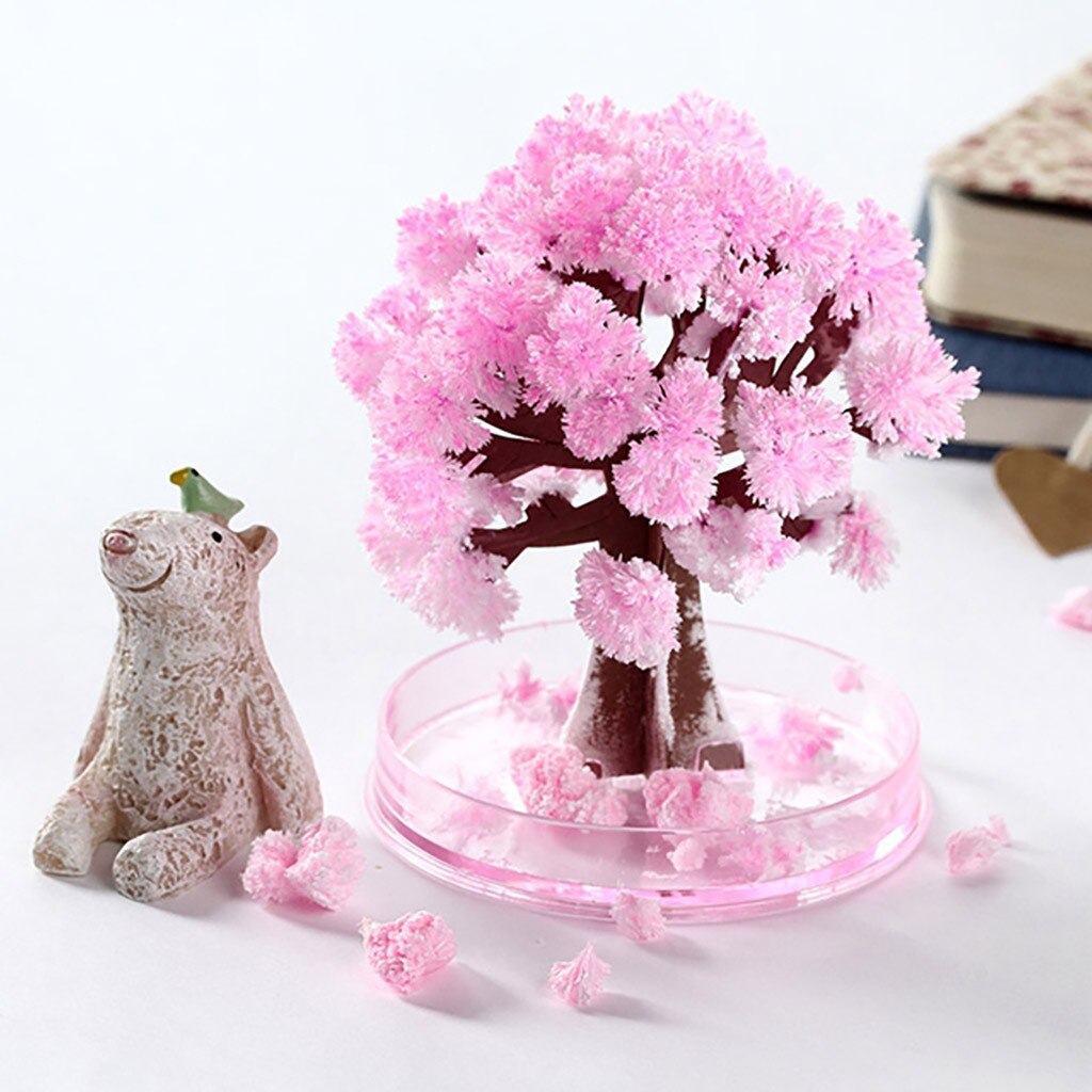 100% Brand and Cherrytree Paper Tree Flowering Colorful Magic Growing Tree Toy Craft chemical #1