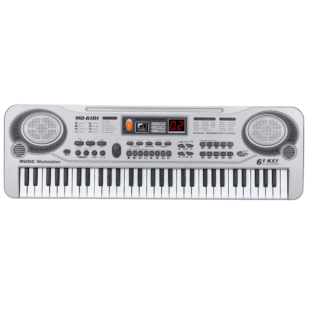 61-Key Keyboard Piano Piano Led Instrument Toetsenbord 21-Inch Muziek Onderwijs Dubbele Rij Elektronische Piano Kinderen beginnen: Default Title