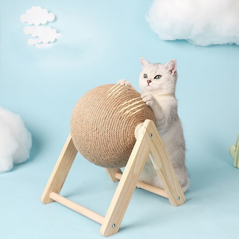 Pelota de rascar para gatos, juguete de cuerda de Sisal para gatos, rascador para mascotas, resistente al desgaste, suministros de muebles para mascotas