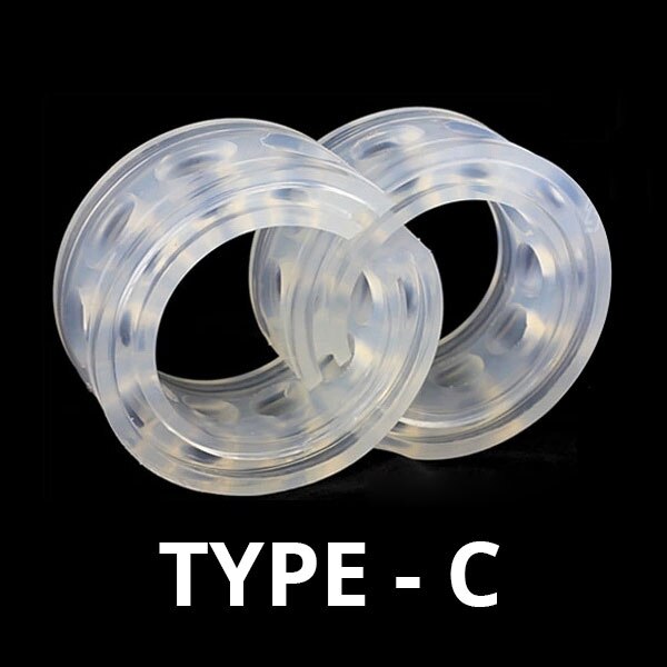 2pcs Car Buffers Shock Absorber Spring Bumper Auto Covers Rubber Protect In The Spring Buffer Car Automobile Suspension Buffers: TYPE-C Buffers