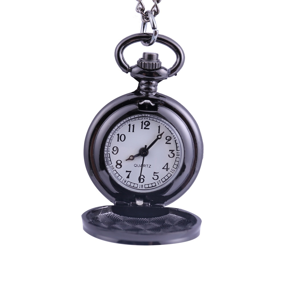 Vintage Round Dial Quartz Small Pocket Watch Classical Roman Scale Pocket watch man woman kid necklace clock Couple old man: D