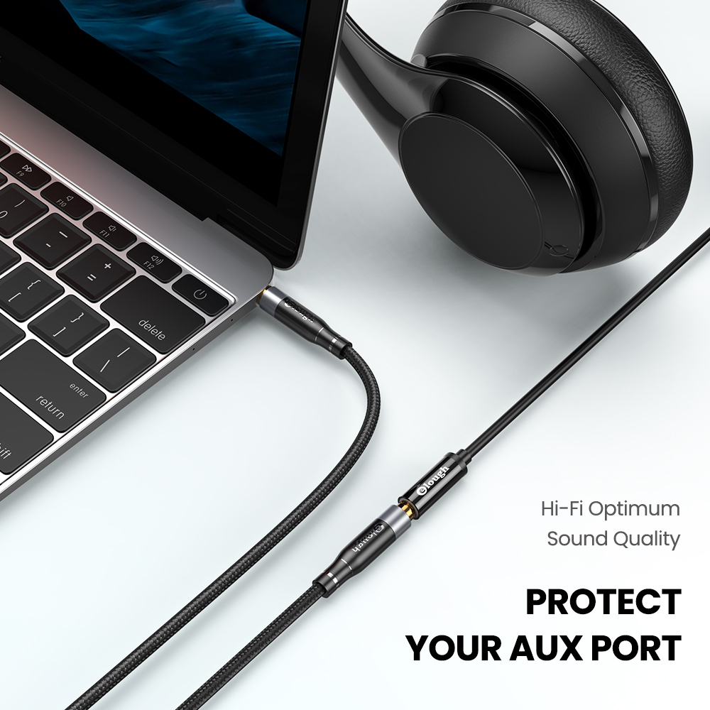 Elough Audio Extension Cable Jack 3.5mm Male to Female Aux Cable for iphone Headphones Laptop Splitter Speaker Extender AUX Wire