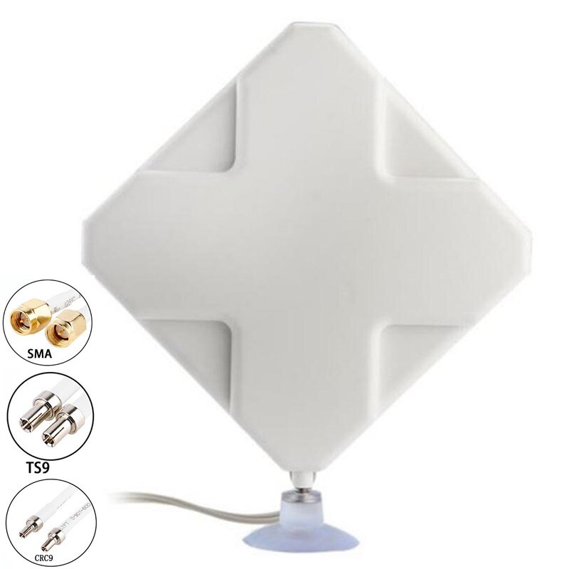 JX Antenna 4G Omni antenna 35dBi 2xSMA TS9 CRC9 connector for 3G 4G Router USB Modem