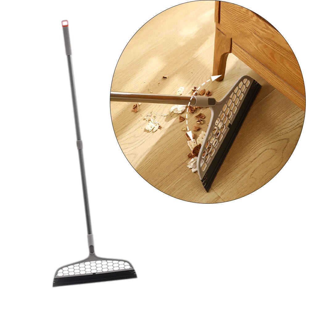 Broom Sweeper Floor Scraper Hair Remove Cleaner for Office Kitchen Home