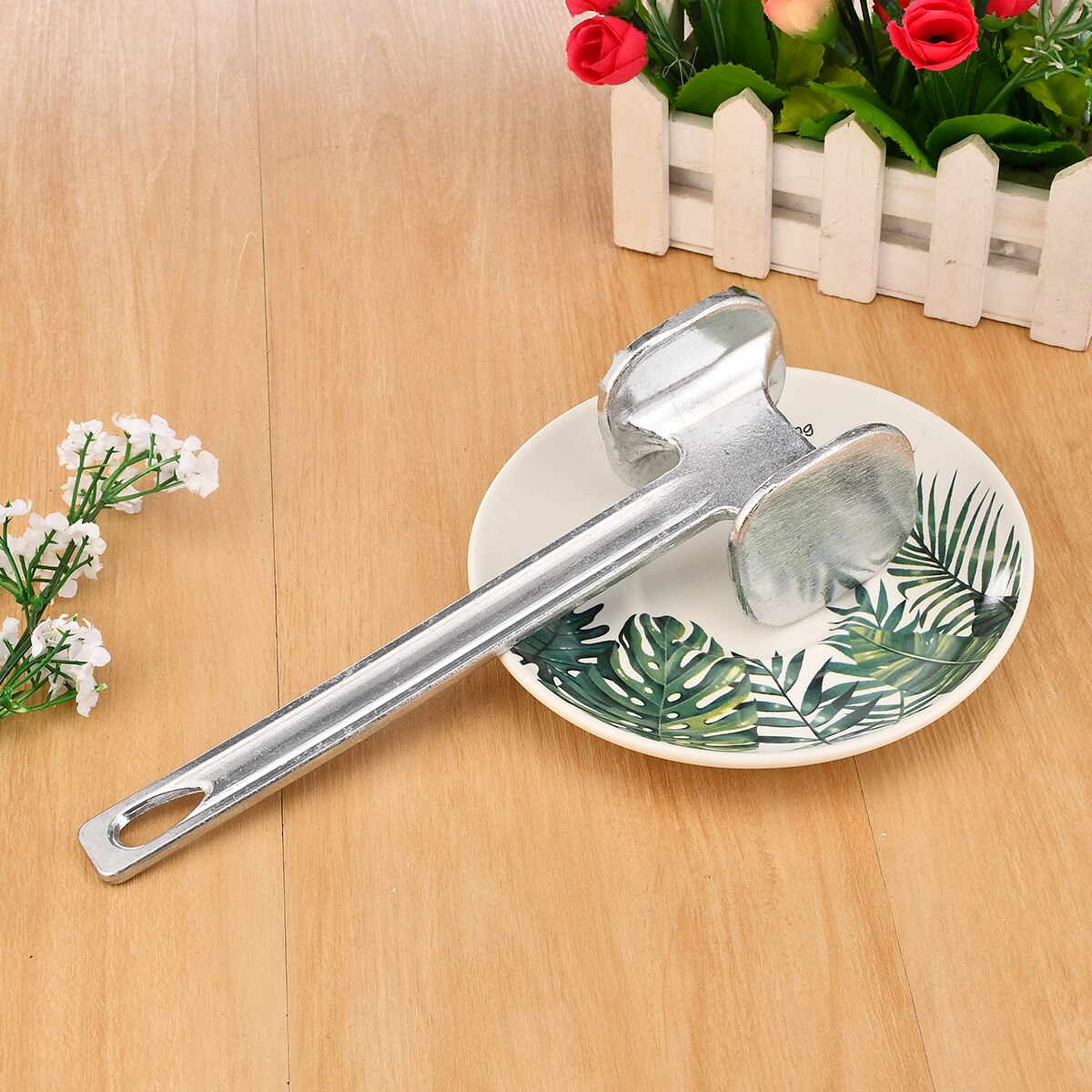 Home Single Side Hammer Aluminum Alloy Steak Hammer Pork Chop Hammer Single Side Pork Chop Hammer Pine Meat Hammer