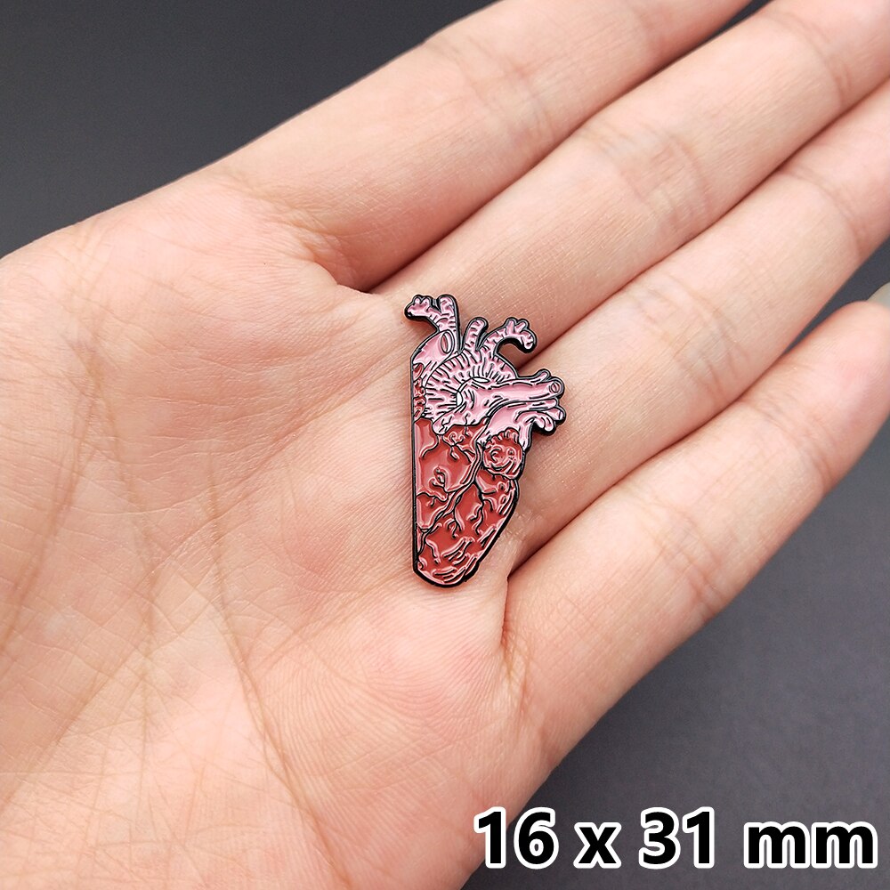 Broches de dibujos animados con corazón esmaltado, insignias, bolsos, alfiler de Metal, para amigos, joyería, broche, ropa artesanal, sombreros, mochila: 287