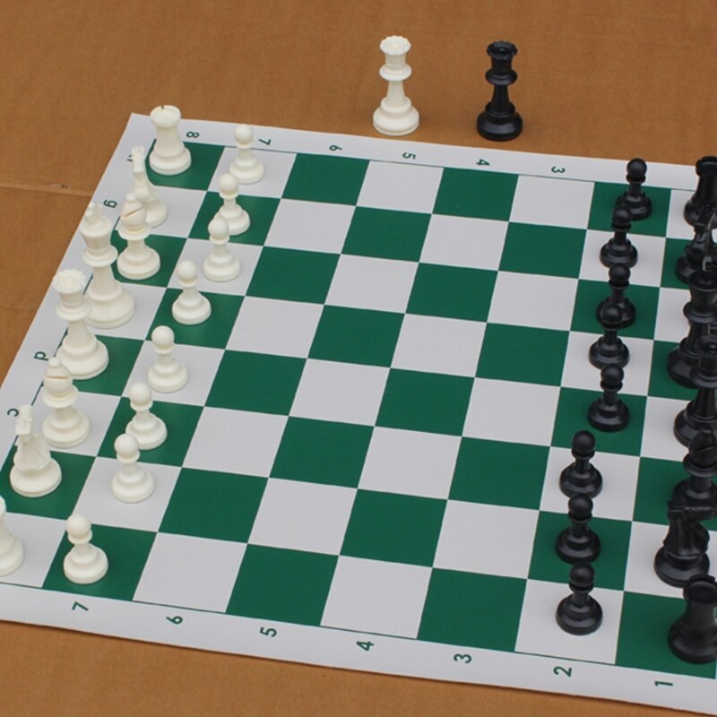 Chess Triple Weighted Pieces and Mousepad Board Chess Set