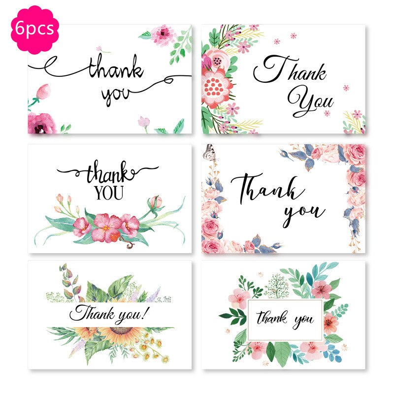 6pcs 3D Festival Greeting Card Christmas Business Blessing Greeting Card Birthday Wedding Thank You 6X8 Inch Cards: A