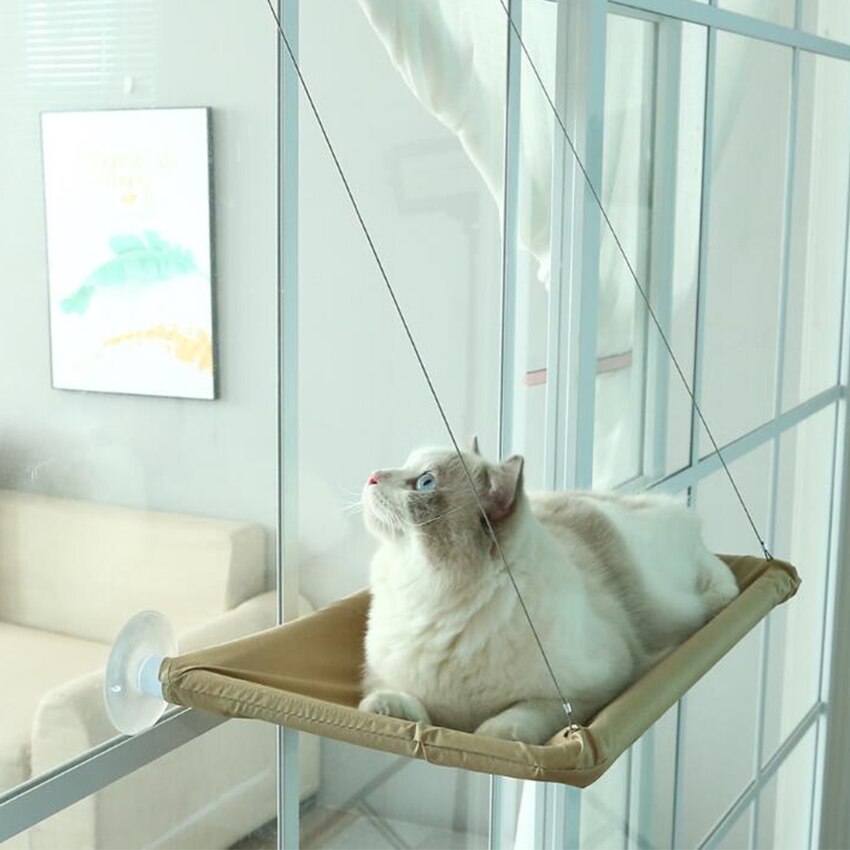 Hamac pour animaux de compagnie, lit-balançoire suspendu, siège de repos, perchoir, fenêtre, confortable, 20kg