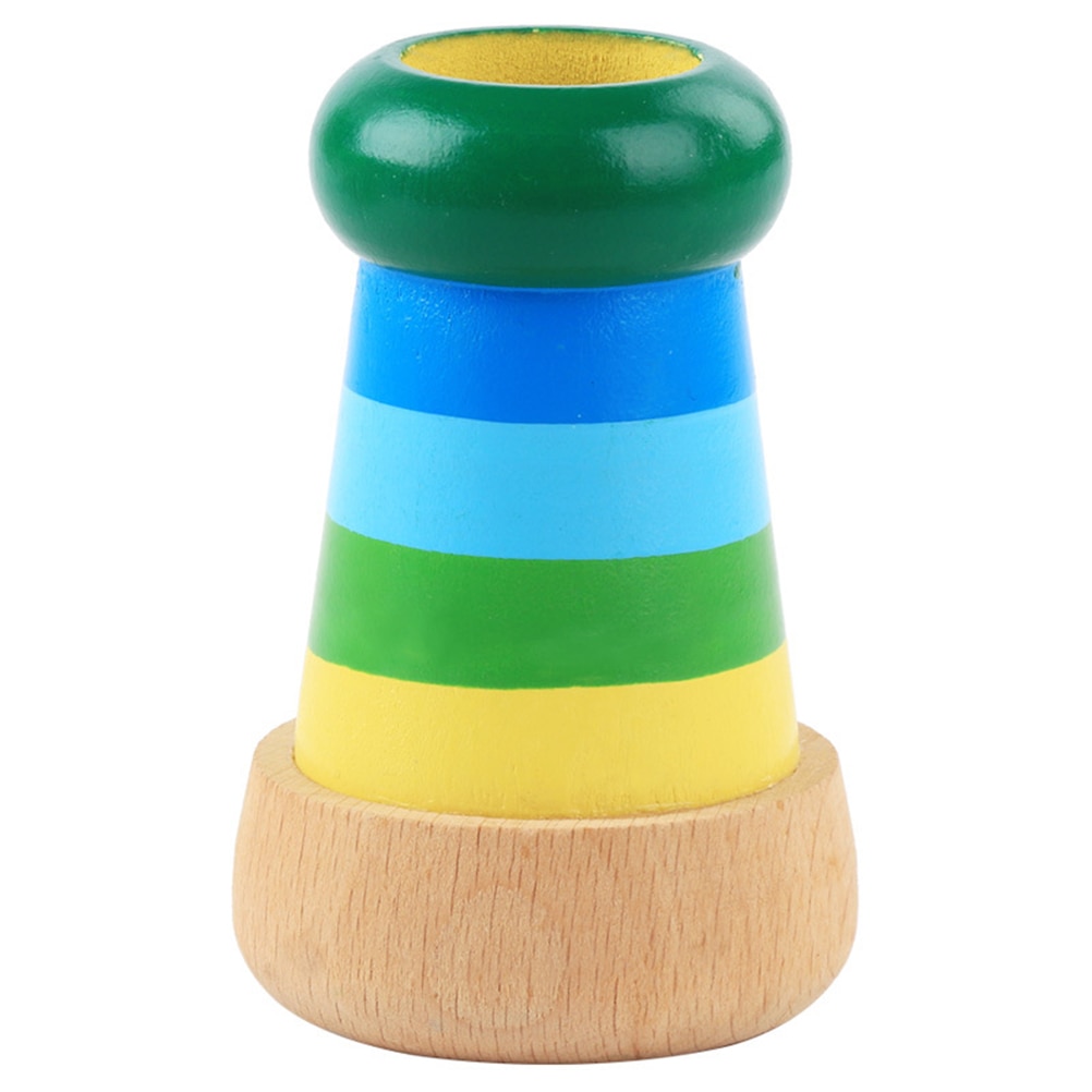 Kinder Holz Regenbogen Kaleidoskop Pädagogisches Spielzeug Biene Auge Wirkung Polygon Prisma Effekt Kaleidoskop Spielzeug Kinder: A01
