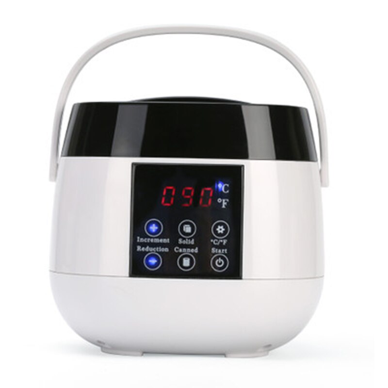Chauffe-cire intelligent avec écran LCD, 500ml, appareil de spa pour éliminer les poils des pieds, des mains et du corps, chauffage rapide à la paraffine