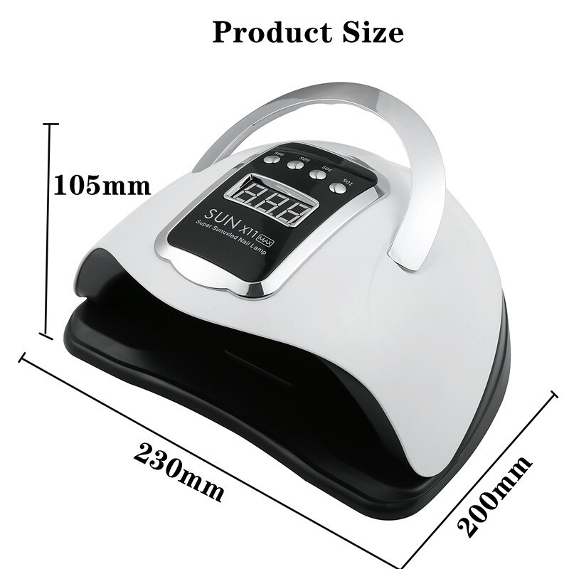 280W SUN X11MAX Nail Dryer Machine 66 LEDs Lamp Quick-drying Gel Polish UV Lamp Timer Auto Sensor Manicure Pedicure Salon Tools