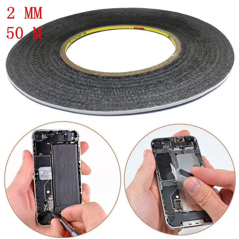 2Mm Dubbelzijdig Tape Adhesive Sticky Rubberen Mobiele Telefoon Lcd-scherm Onderhoud BOM666