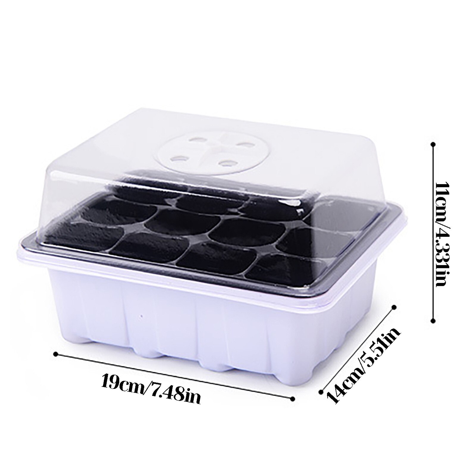 Greenhouse Propagation Box Greenhouse Propagation Tray Indoor Mini Greenhouse Propagation Set With Lid And Ventilationa