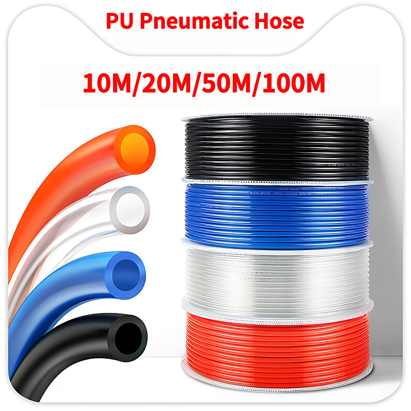 10M/20M/50M/100M Pneumatische Rohr Rohr PU Polyurethan Rohr Luft Kompressor Schlauch Linie Fitting oder Flüssigkeit Transfer 4MM 6MM 8MM 10MM