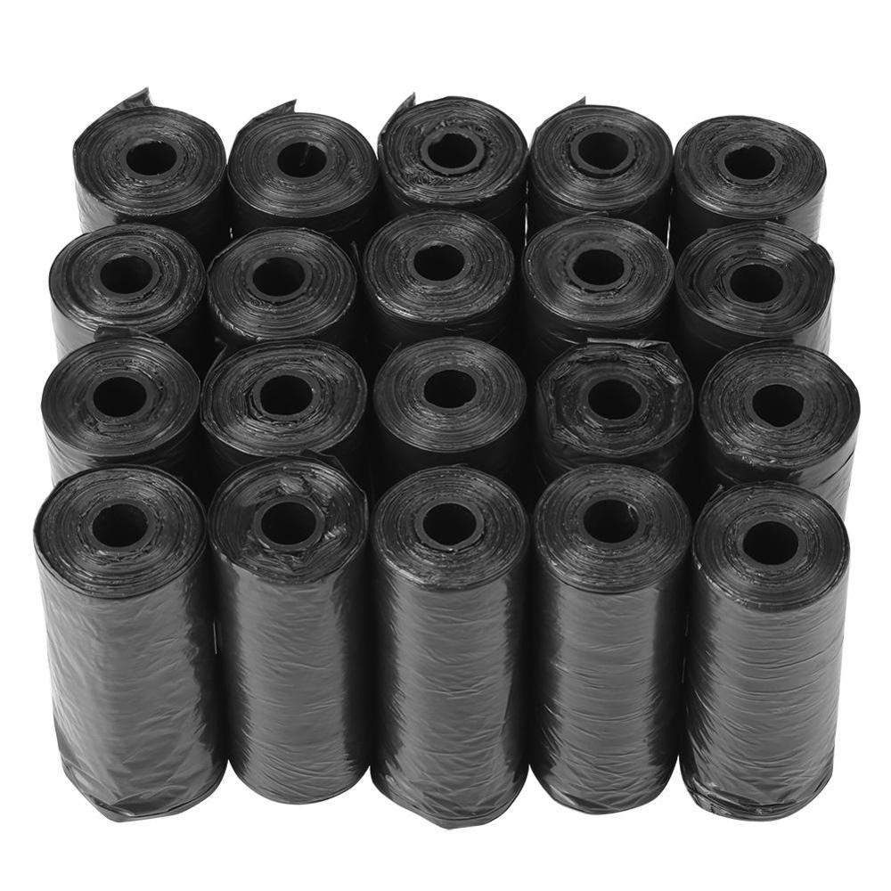 20 40 rollos/paquete 600 Uds. Bolsas de basura para Bolsa para popó de perros para gatos y mascotas, bolsa de recolección de residuos, suministros de limpieza para basura al aire libre: Marrón oscuro / 40 rolls