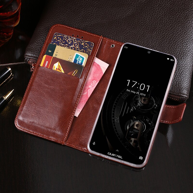 Für Oukitel K12 fallen Brieftasche kippen Geschäft Leder Capa Telefon fallen für Oukitel K12 Abdeckung Fundas mit Karte Halfter Zubehör