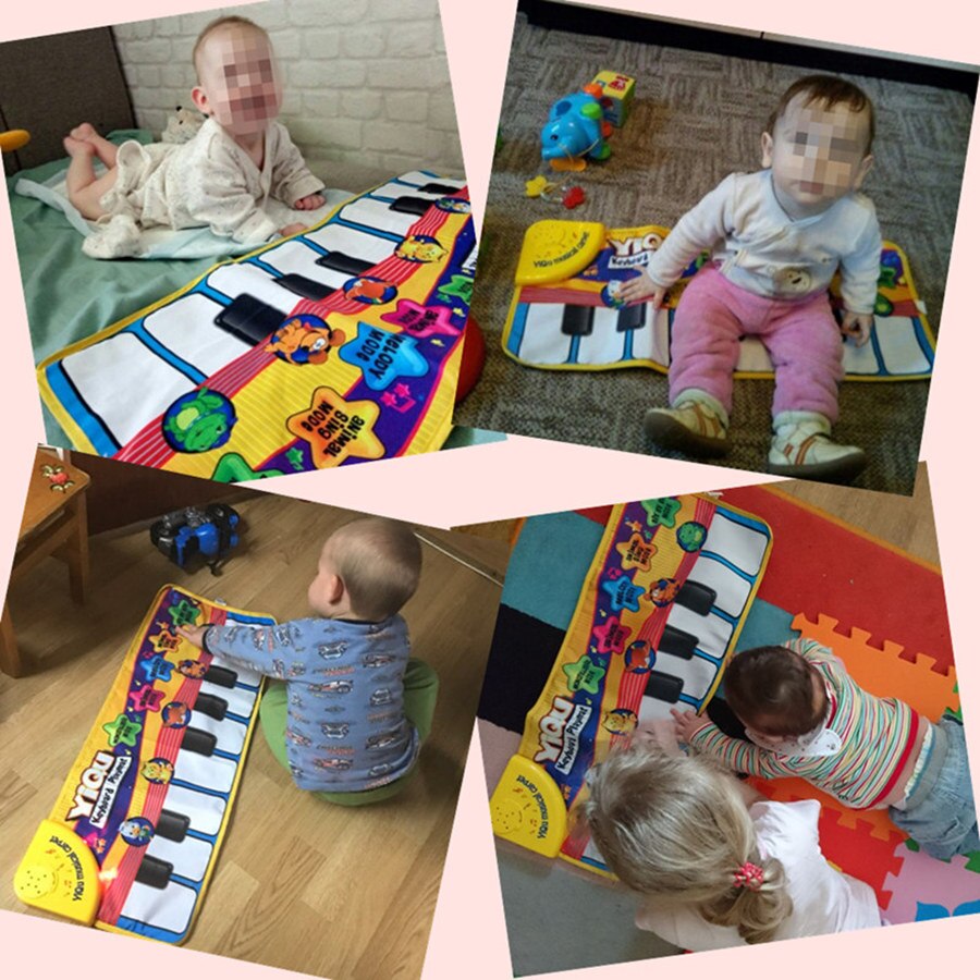 Infant Baby Piano Spielen Spielzeug Mit Lustigen Musik Und Tier Sounds Kriechende Matte Baby Musik Teppich Kinder Pädagogisches Spielen matte