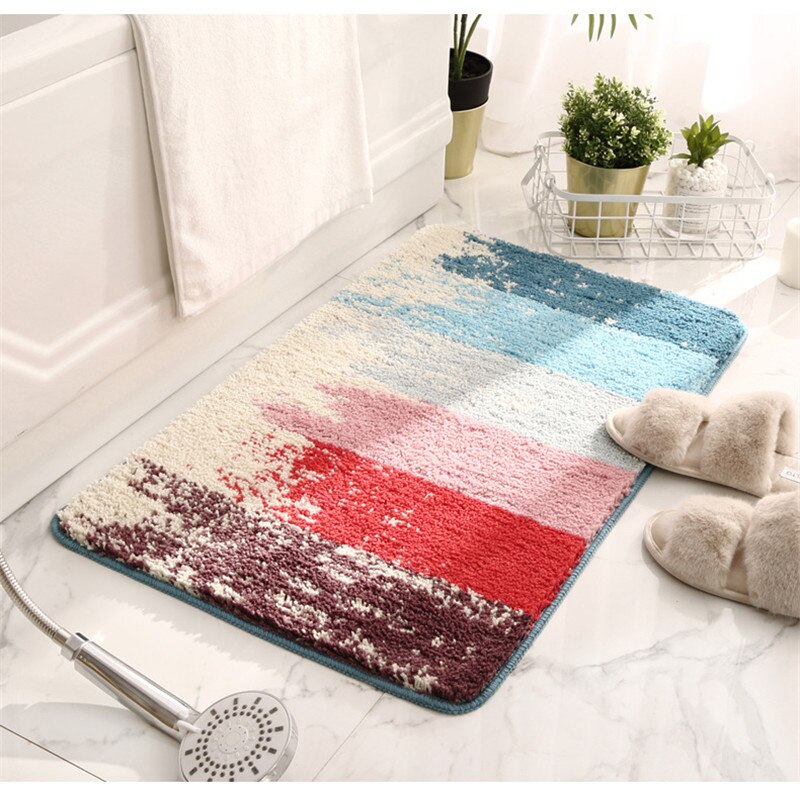 offre spéciale flocage maison porte tapis antidérapant ménage salle de bain salle de bain confortable bain Paddoor absorbant tapis porte tapis: 2 / 60x90cm