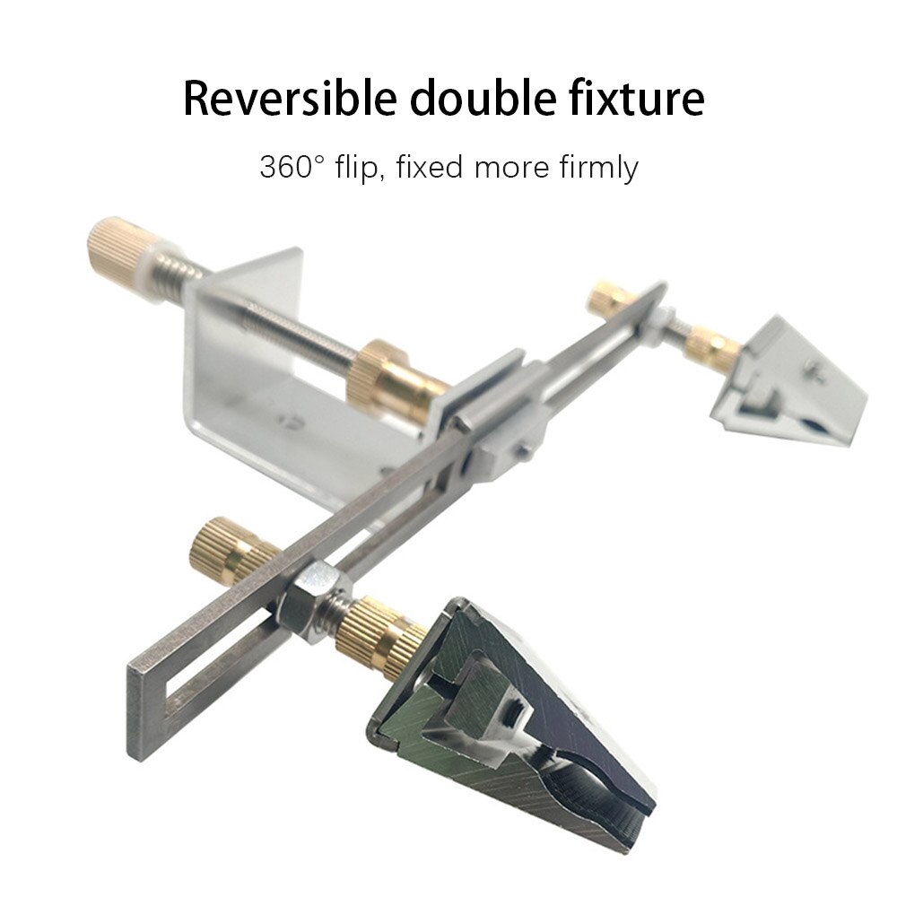 Knife Sharpener Clamp Long Blade Grinding 360 Degree Rotation Flip Clip Home Kitchen Knife Sharpening System Refit Acessories