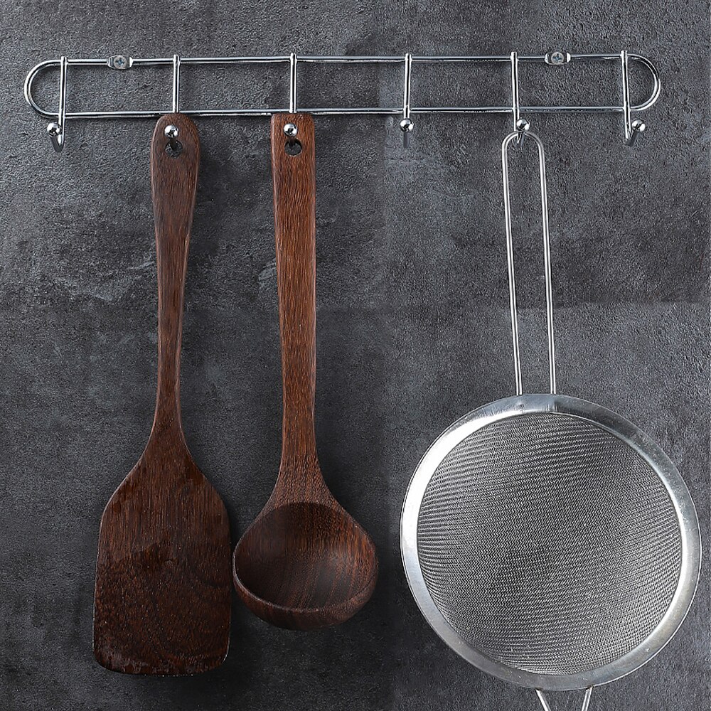 Over The Door 10 Hooks Home Bathroom Organizer Rack Clothes Coat Hat Towel Hanger Good Load-bearing Wrought Iron Material