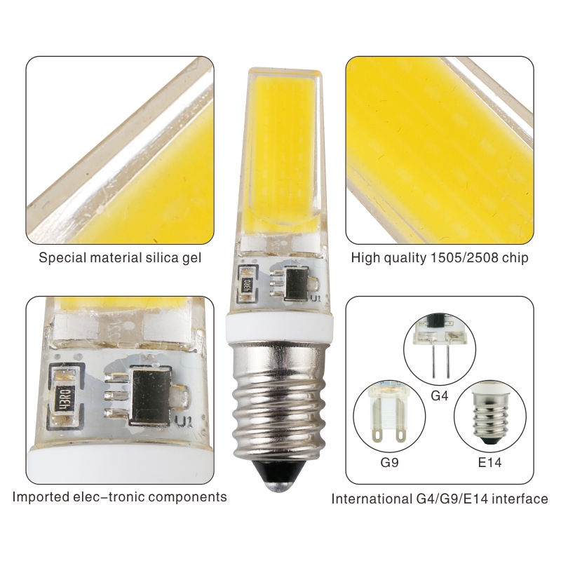 LARZI LED G4 G9 E14 ampoule ca/cc gradation 12V 220V 3W 6W 9W COB SMD LED lumières d'éclairage remplacer halogène projecteur lustre