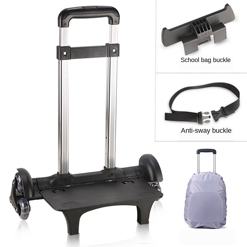 B-life draagbare opvouwbare handkar voor schooltas opvouwbare trolley rugzak lichtgewicht en compacte bagagekar: P 1