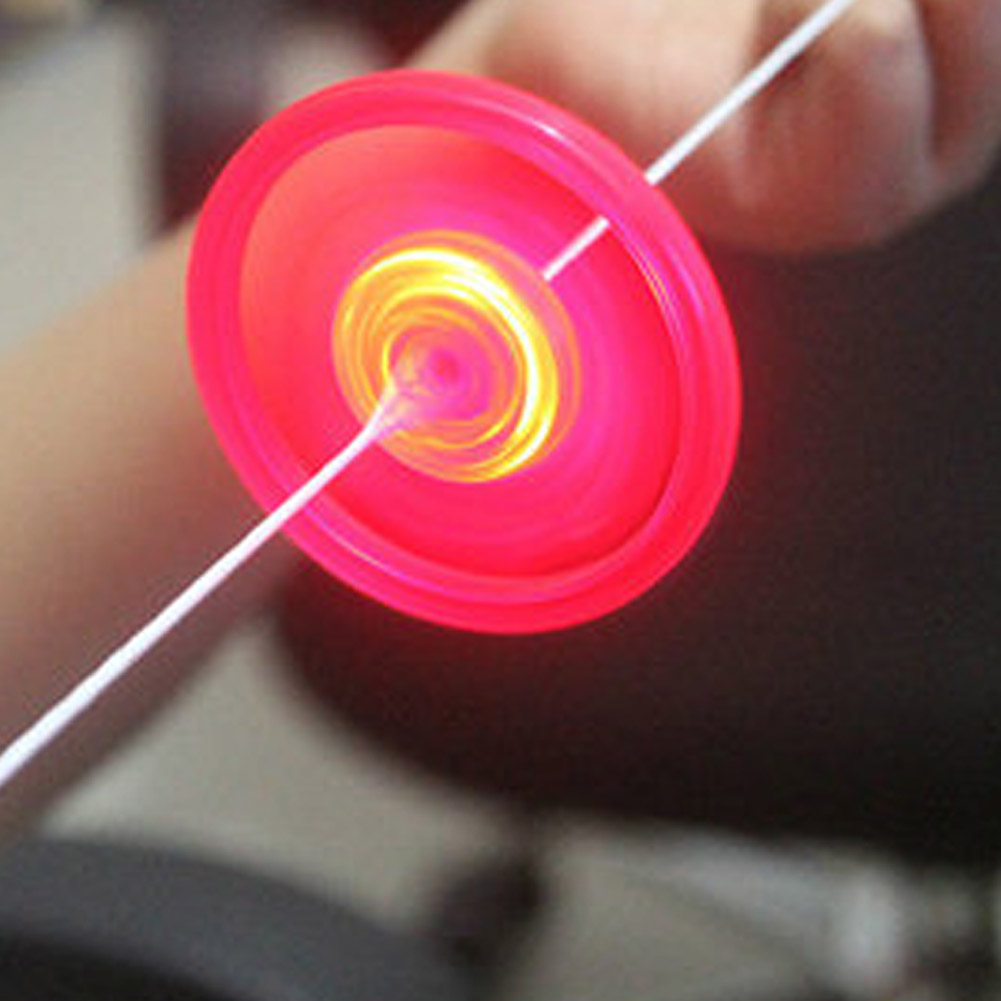 Fidget Spinner Luminous Flashing Pull String Hand Spinner Anti Stress Toys Novelty Flash Gyro For Children's Toys