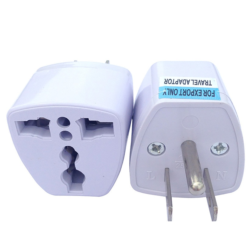 Universele EU UK AU US USA Canada AC Travel Power Plug Adapter Converter 0815