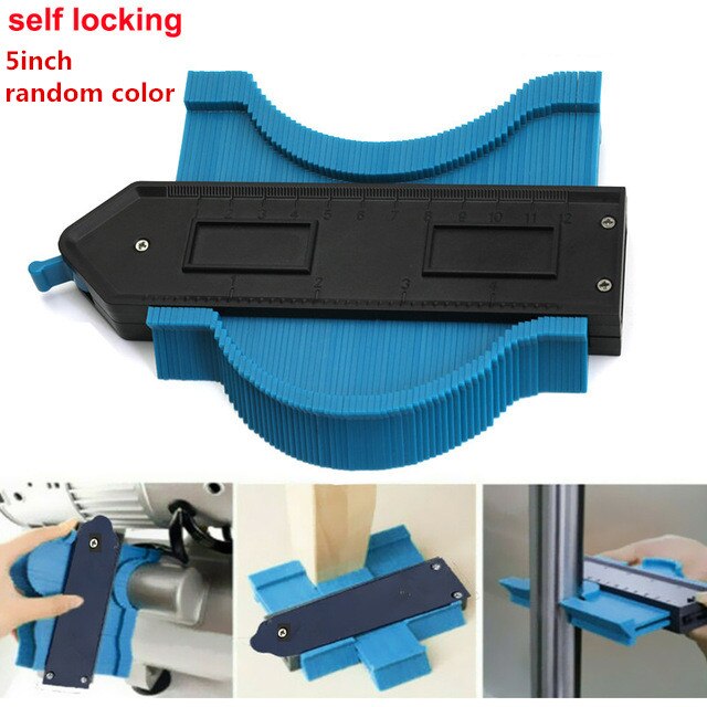 5" 10" self lock Copy Gauge 20" Contour Gauge Widen Duplicator Tiling Laminate Tiles Wood Marking measure ruler General Tool: 5inch with lock