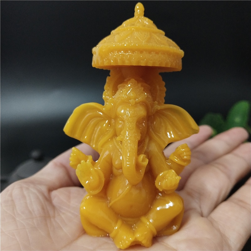 Lord ganesha statue buddha elefant gud skulpturer figurer menneskeskabte jade sten håndværk hjem have dekoration buddha statuer