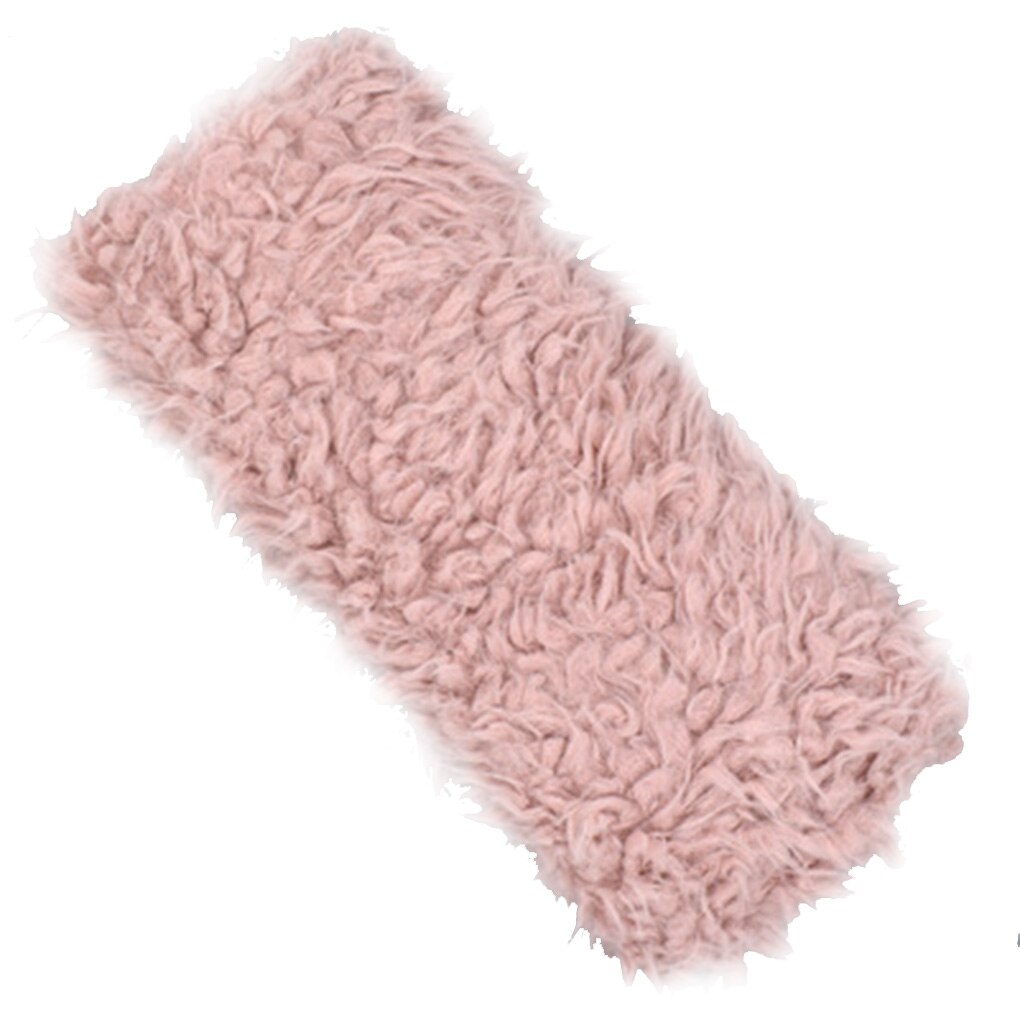 Bebê recém-nascido macio da pele do falso fotografia prop cobertor infantil dormir swaddle cobertores: Deep Pink