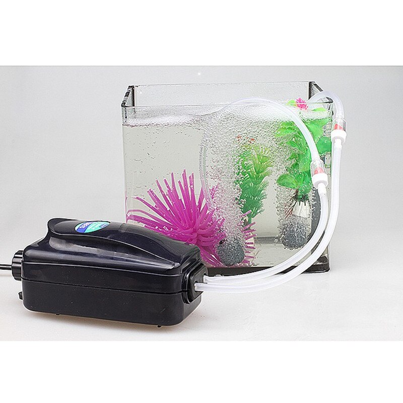 Powerful Silent Aquarium Mini Air Compressor Fish Tank Air Pump Adjustable Aquarium Oxygen Pump Aerator Air Bubble Maker Pump