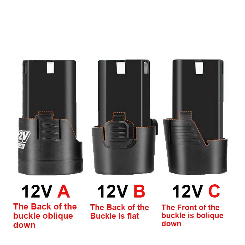 12V Universele Batterij Oplaadbare Lithium Batterij Voor Elektrische Boor Gereedschap Elektrische Schroevendraaier Li-Ion Batterij