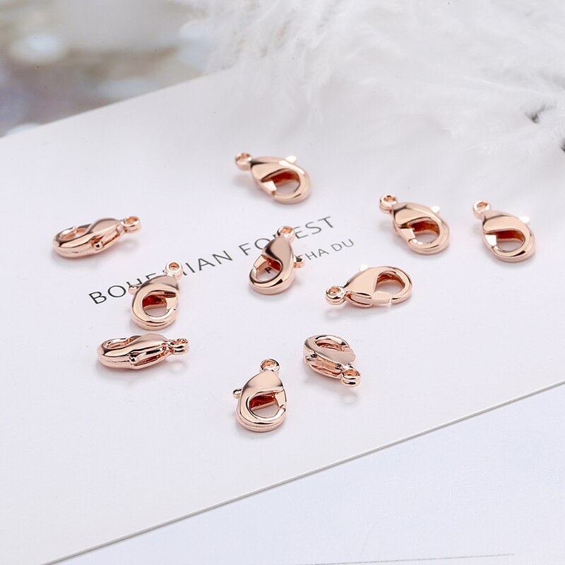 INZATT 10 Pieces / Lot Real 925 Sterling Silver Necklace Clasp Chain Charms Handmade Of DIY Accessories