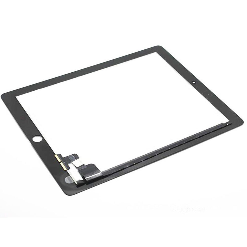 Tablet Touch Screen for iPad2 A1395 A1396 A1397 Digitizer Front Pane Replacement Touchscreen + Tempered Glass Middle Frame