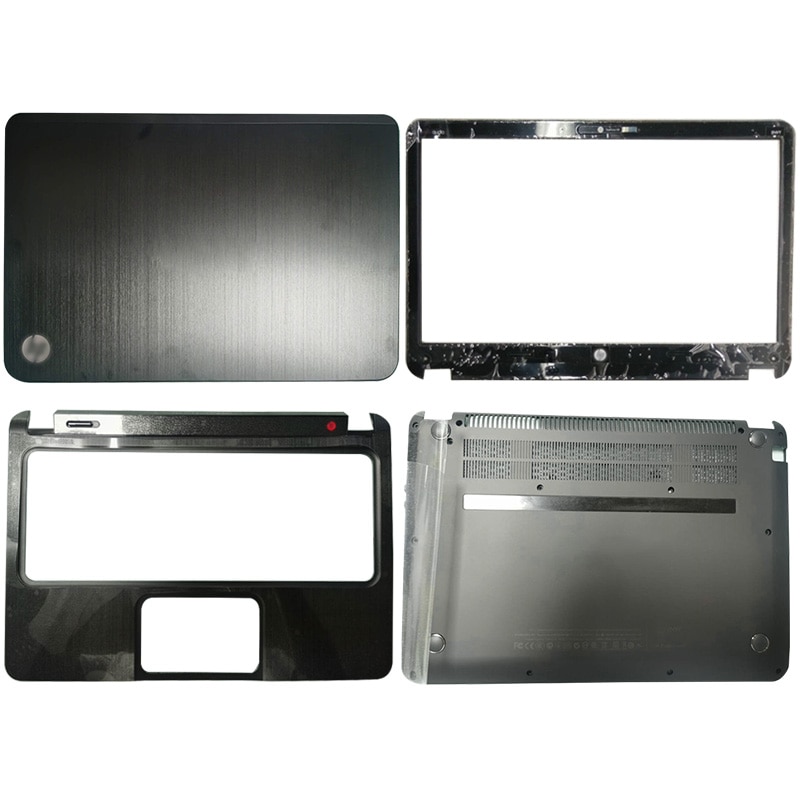 para HP ENVY 4 ENVY4-1000 4-1008 4-1040 TPN-C102 Laptop LCD cubierta trasera/bisel frontal/reposamanos/cubierta inferior 686574-001 negro