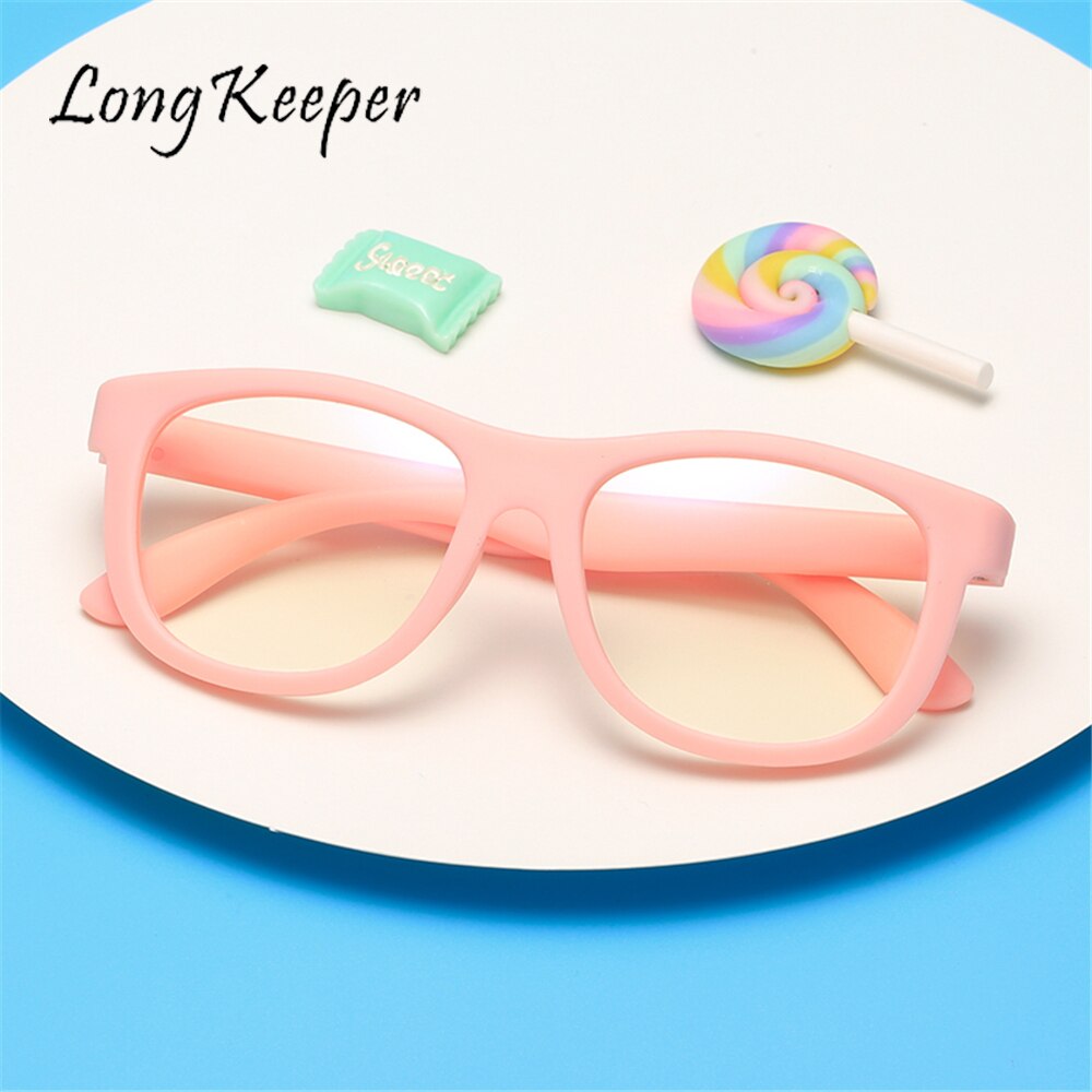 Square Glasses Kids Anti Blue Light Blocking Optical Frame Children Eyeglasses Girl Boy Clear lenses UV400 Anti Glare