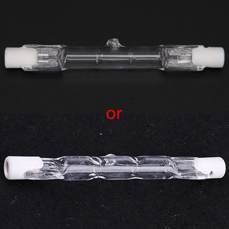 R7s halogen lineær lyspære 100w/150w/500w 78mm/118mm dobbelte  ac 220-240v 28tc