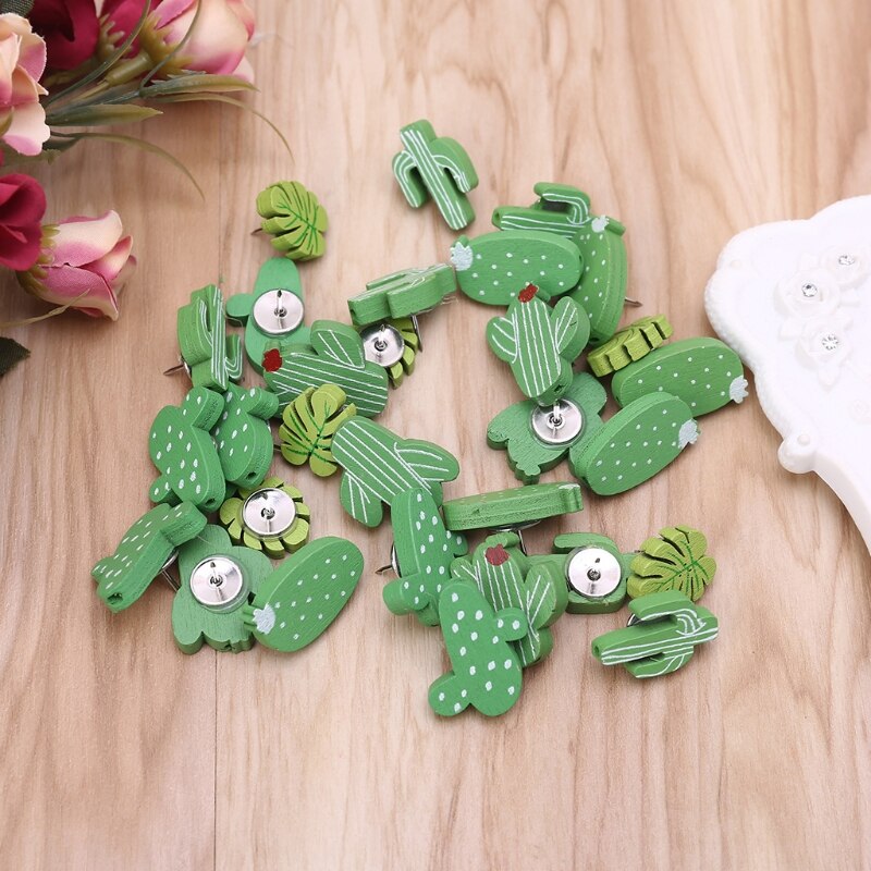 30Pcs Cactus Punaise Punaise Kurk Boord Pins Diy Art Photo Bericht Muur Decor