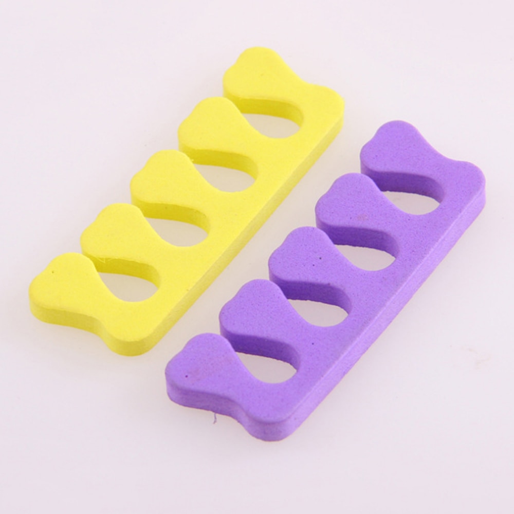 20 Pcs = 10 Pairs Nail Art Tenen Populaire Afscheiders Vingers Bezinksel Zachte Spons Beauty Tools Verdelers Manicure Pedicure Professionele