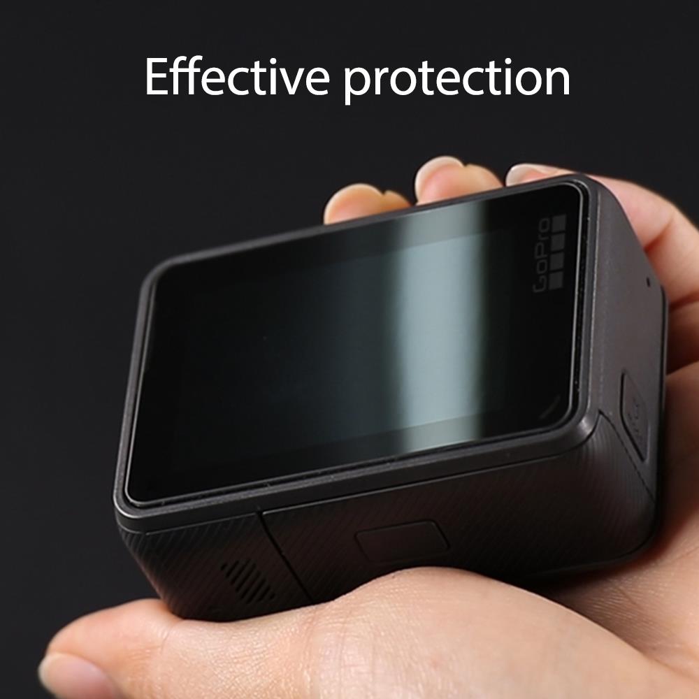 Película protetora vamson para go pro hero 7, película de vidro temperado para gopro capa de cobertura vp710g