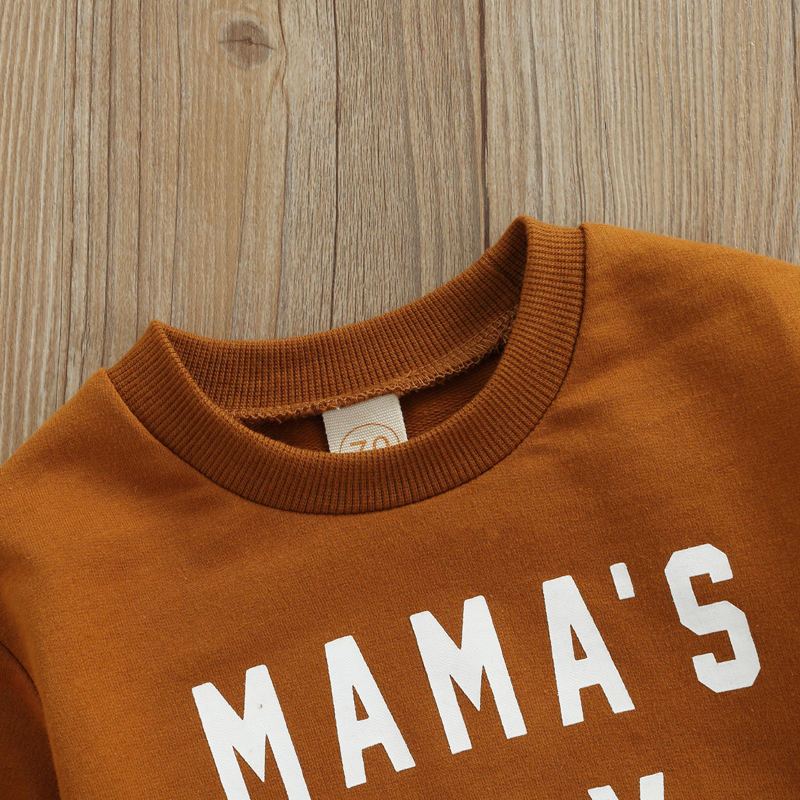 Lente Herfst Peuter Baby Jongens Sweatshirt Brief Afdrukken Ronde Hals Lange Mouw Casual Truien Sweatshirts Jassen Kids Tops