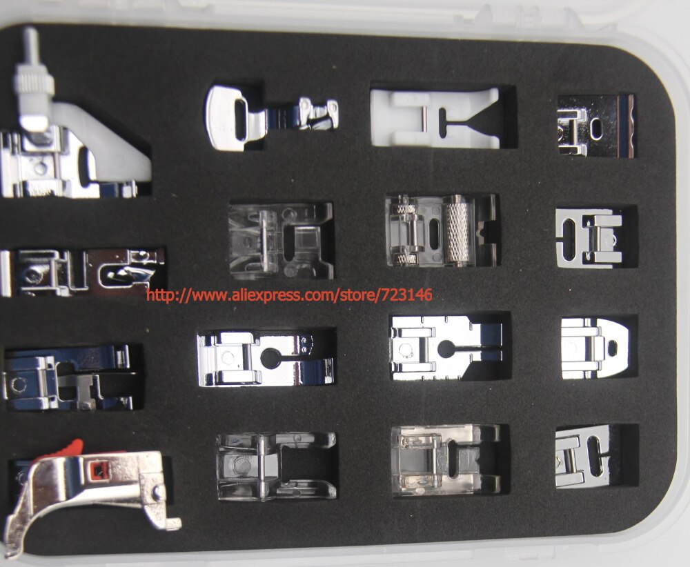 16PCS Multifunctional kit Presser Foot Feet Domestic Sewing Machine Part Accessories for BERNINA Artista,Activa,Aurora,Virtuosa
